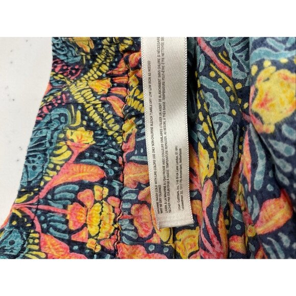 Anthropologie Pajama Pants  Animal Print 2X butterflies multicolor modal pockets - Picture 7 of 10